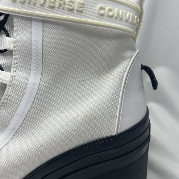 Converse All Star Chuck Taylor GR82 Platform Heel Boot Size 10 Womens White Shoe - Picture 6 of 14